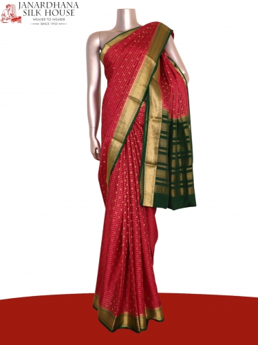Pure Mysore Crepe Silk Saree